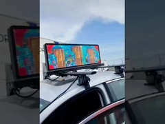 全彩の屋外防水P4 双面型IP 65 960mmX 320mm タクシースクリーン