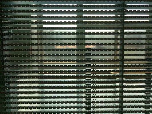 軽量標準的な透明なLEDスクリーンの壁の窓によって導かれる表示