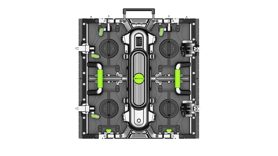 レンタル LED ディスプレイ P4.81mm カーブド アルミ キャビネット 500x500mm 屋外イベントのための迅速な組み立て