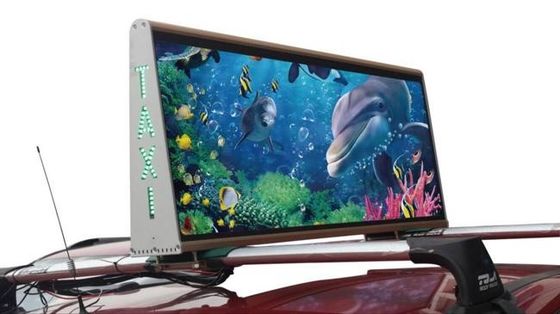タクシーの上広告のための点滅のタクシーの屋根によって導かれる表示印メッセージ