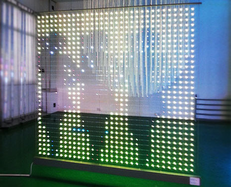 P20 1R1G1Bのすくい346の屋外のフル カラーのLED表示は透明なスクリーンを導きました