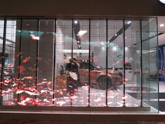 20mmの屋外の透明な導かれた表示フル カラー5500CD/㎡を防水して下さい