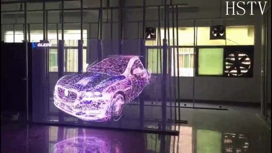 P3.91-7.8透明な導かれた壁の窓のショーケースの細く軽いキャビネットの単位のサイズ1000*500mmは10kg sqmの重量を量ります