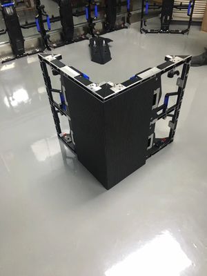 直角屋外のフル カラーの導かれた表示P 4.81立方コラムの構造の塗布