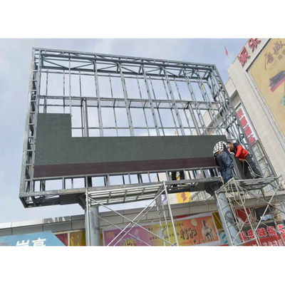 防水修理されたP10 320×160屋外の固定LEDのビデオ壁