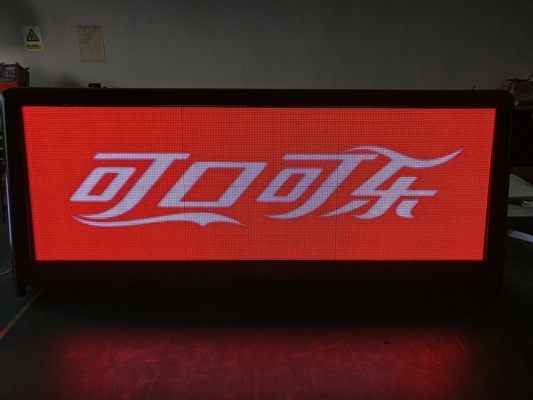 P4 タクシートップ広告用のLED移動シグナル 高明るさ 防水 4G/USB制御