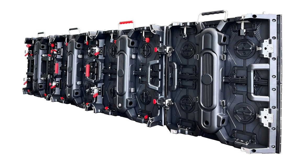 レンタル LED ディスプレイ P4.81mm カーブド アルミ キャビネット 500x500mm 屋外イベントのための迅速な組み立て